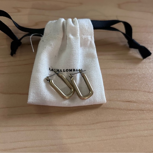 Laura Lombardi Cresca Hoops in Brass - Picture 6 of 7